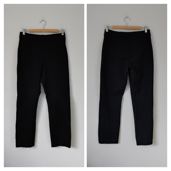 SPANX Perfect Fit Ponte Slim Straight Pant Size Medium Black - Picture 5 of 16
